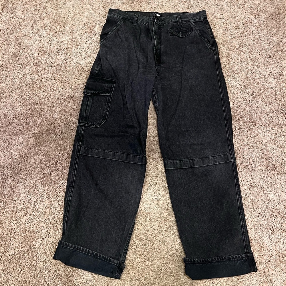 Edwin Black Cargo Jeans